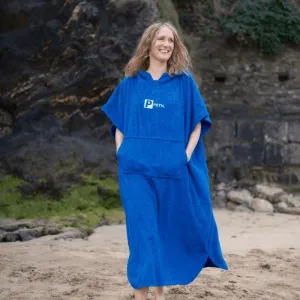 2XL - 3XL Plus Size Towel Changing Robe / Poncho - Blue