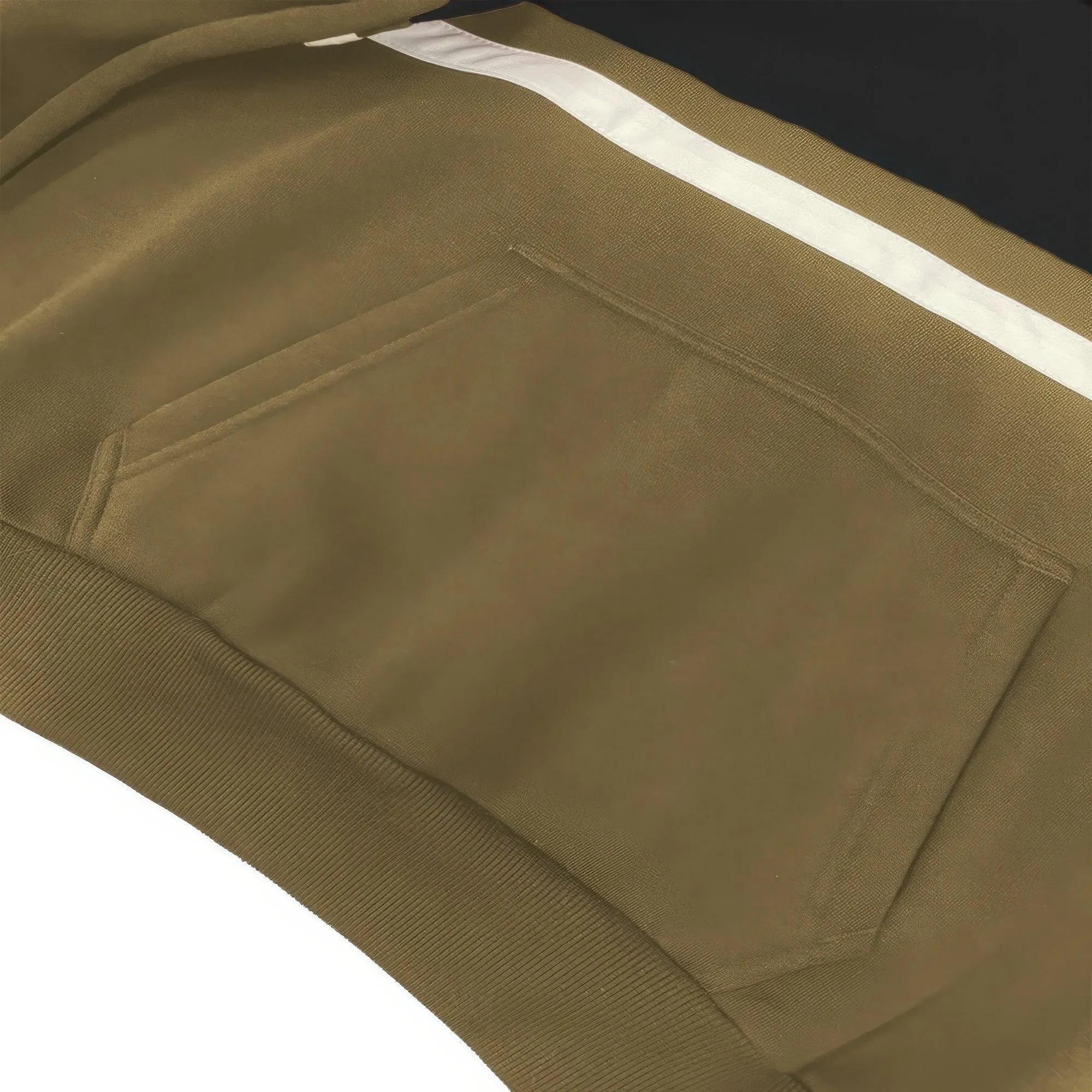 4 COLORS | Solid With Three Stripe Pullover Hoodie