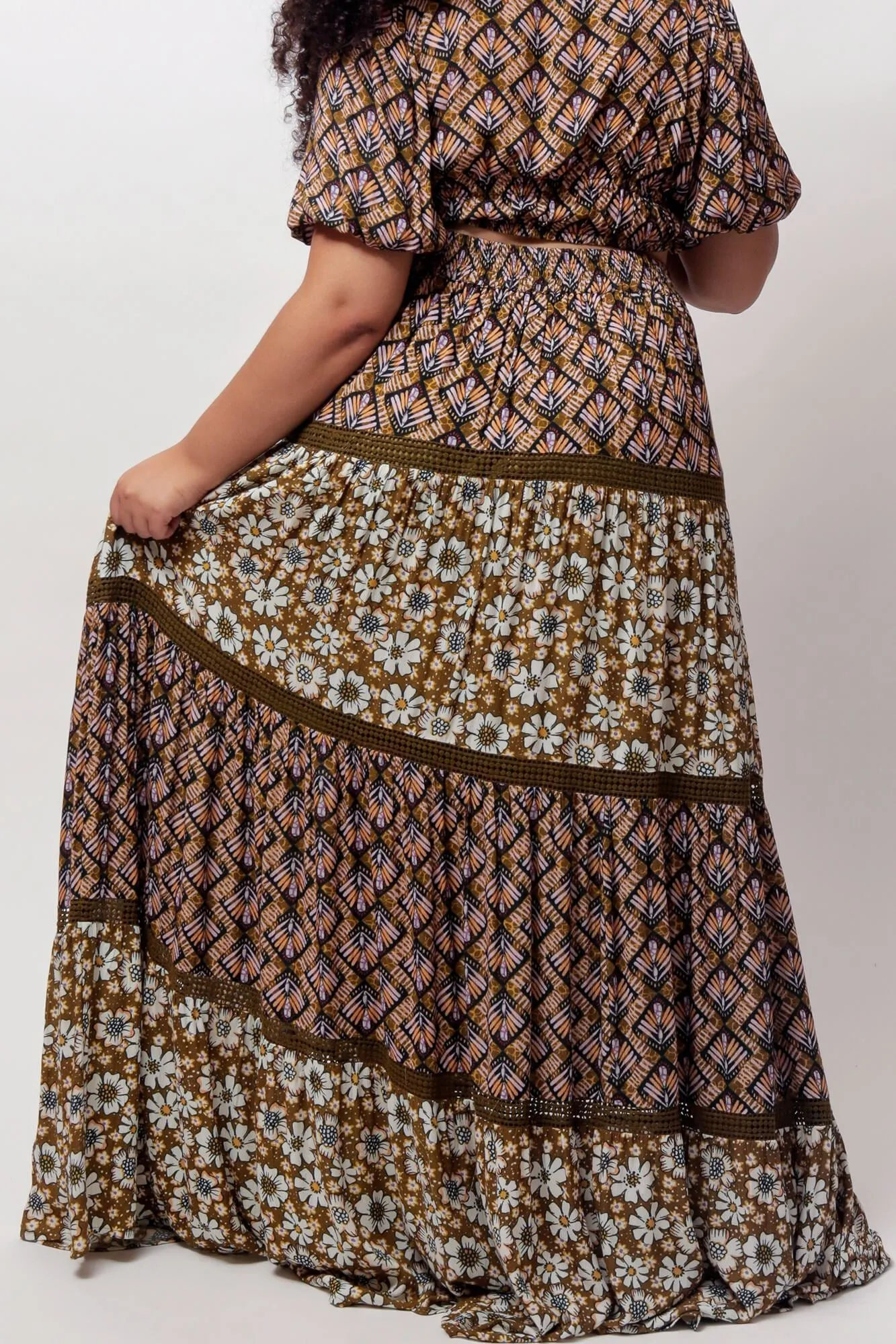 Aisha Tiered Maxi Skirt