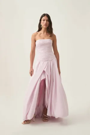 Aje Violette Bubble Hem Maxi Baby Pink