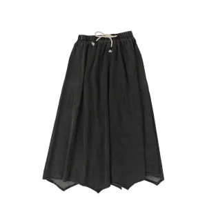 ANALOGIE BY LIL LEGS BLACK WASH MAXI SKIRT