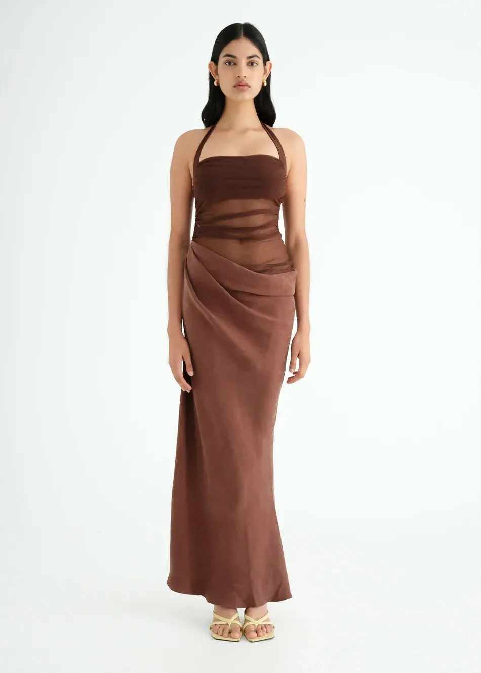 Benni Gina Maxi Dress in Chocolate