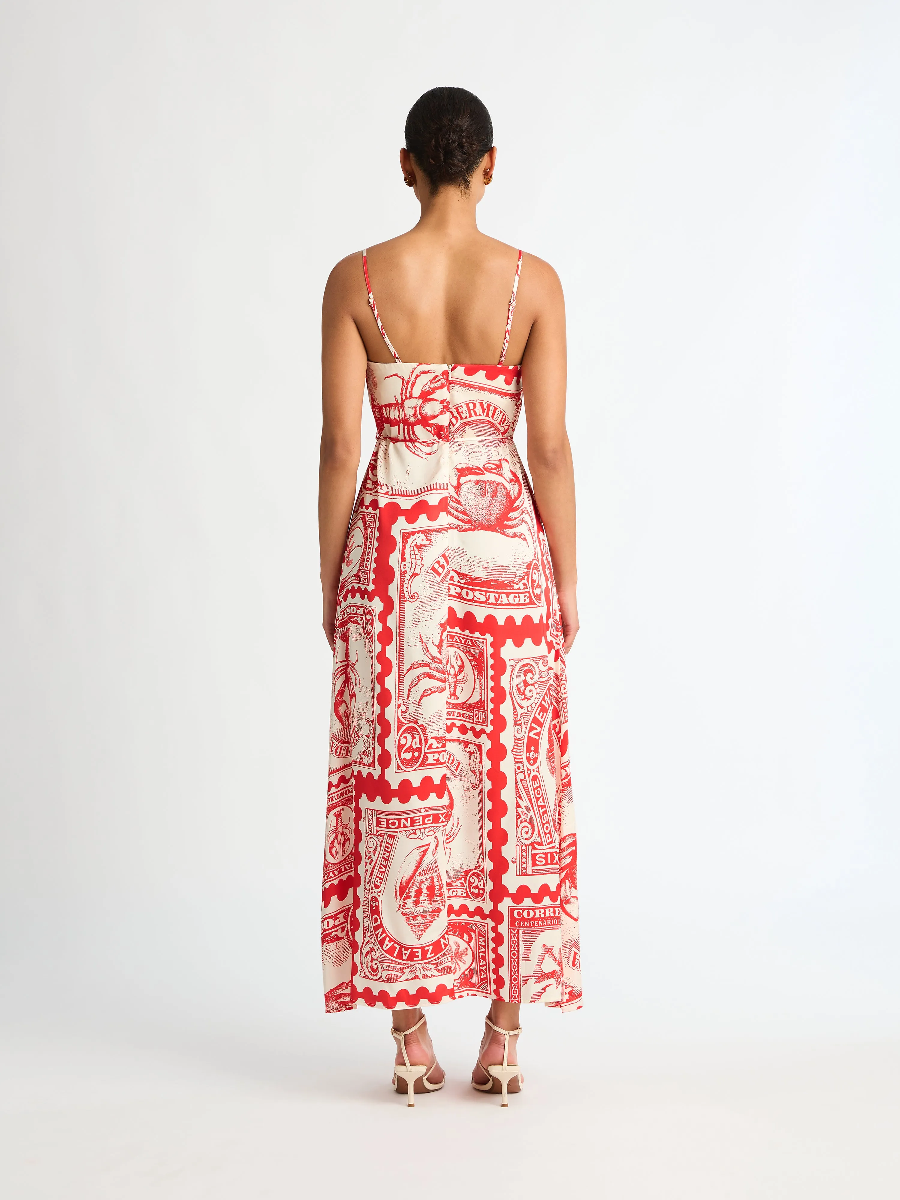 BERMUDA POST COLUMN MAXI DRESS