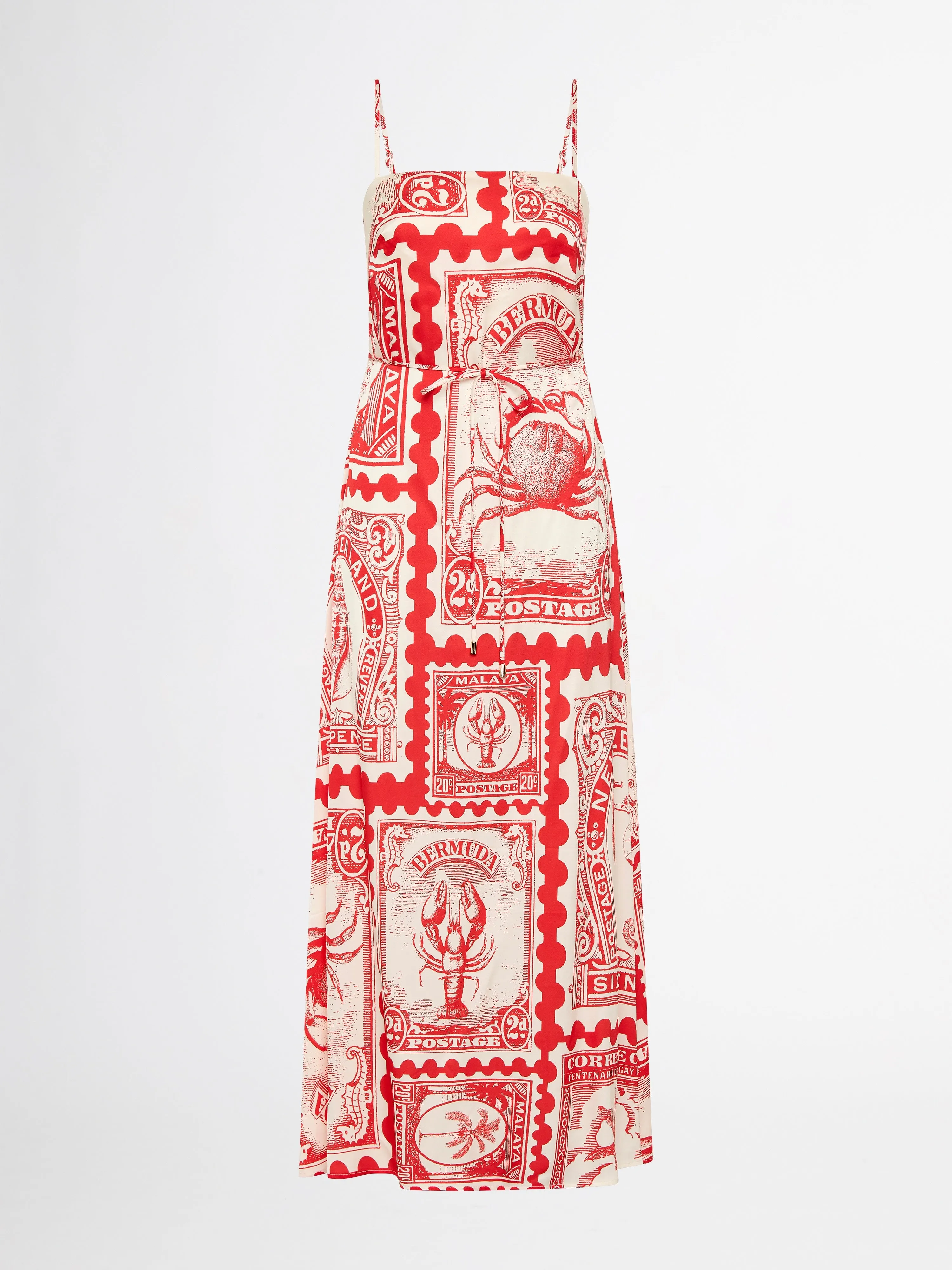 BERMUDA POST COLUMN MAXI DRESS