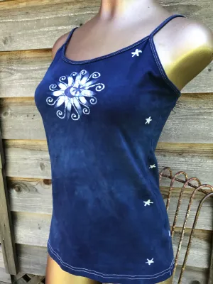 Blue Moon Batik Stretchy Camisole