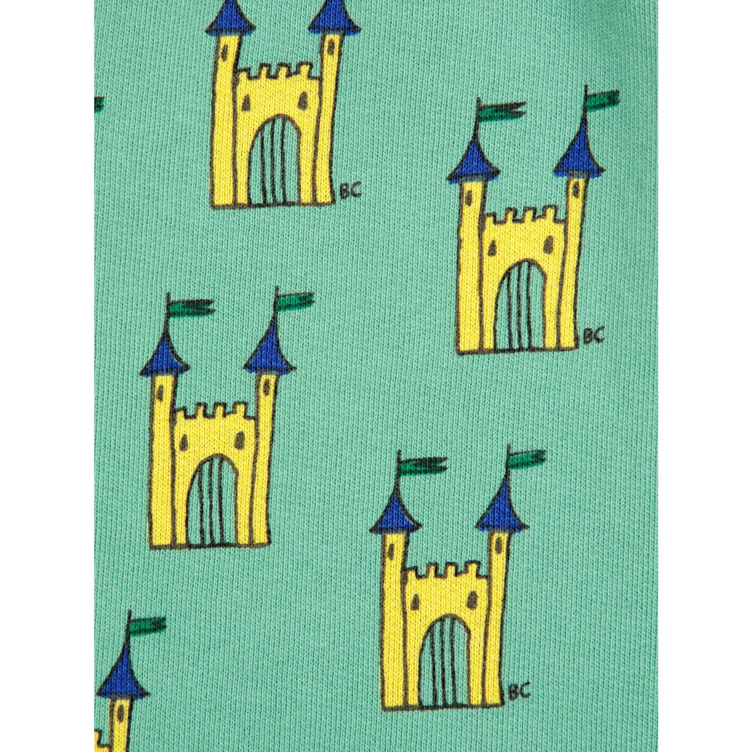 Bobo Choses Green Faraway Castle All Over Sweatpants