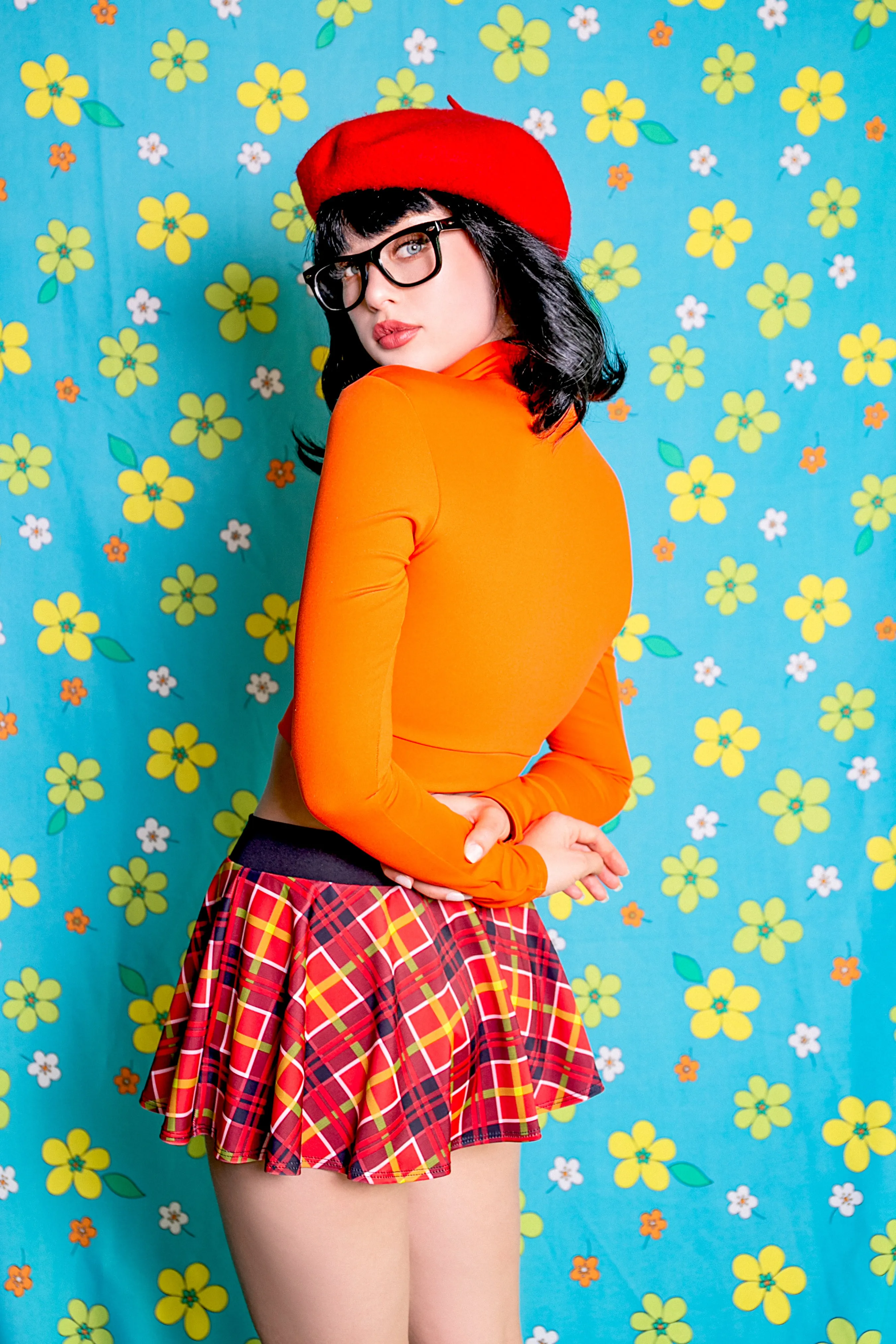 Brains of the Mystery Gang Plaid Schoolgirl Set