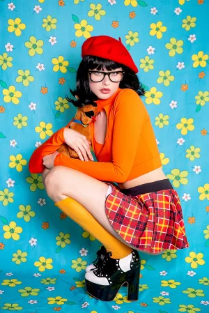 Brains of the Mystery Gang Plaid Schoolgirl Set