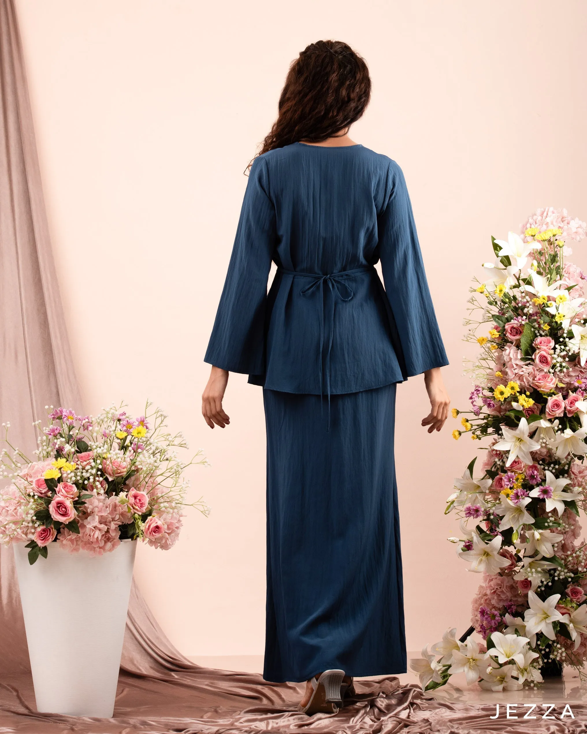Brocade Satin Top & Skirt Set 58502/59972