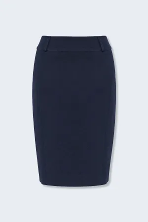 BS734L WYVERN Biz Collection Ladies Loren Skirt Navy