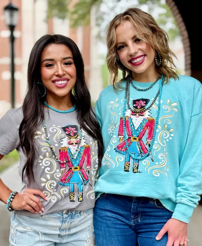 Callie Ann Nutcracker on Poncho Sweatshirt