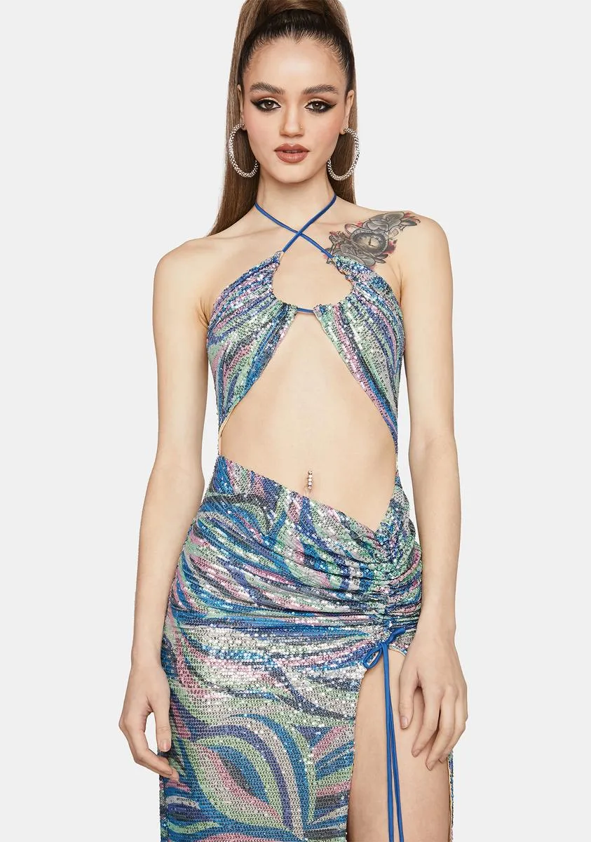 Can Have It All Glitter Maxi Dress