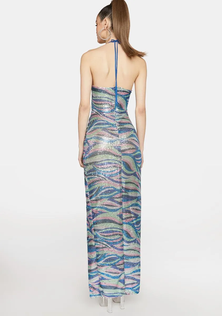 Can Have It All Glitter Maxi Dress