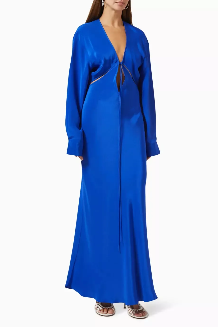 Christopher Esber Triquetra Front Tie Shirt Dress