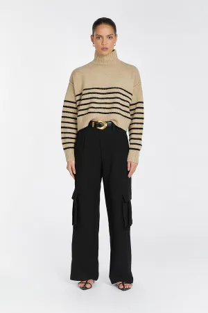 CLEO OAT/BLACK STRIPE JUMPER