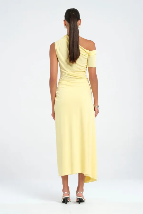 Cleo One Shoulder Maxi Dress Butter