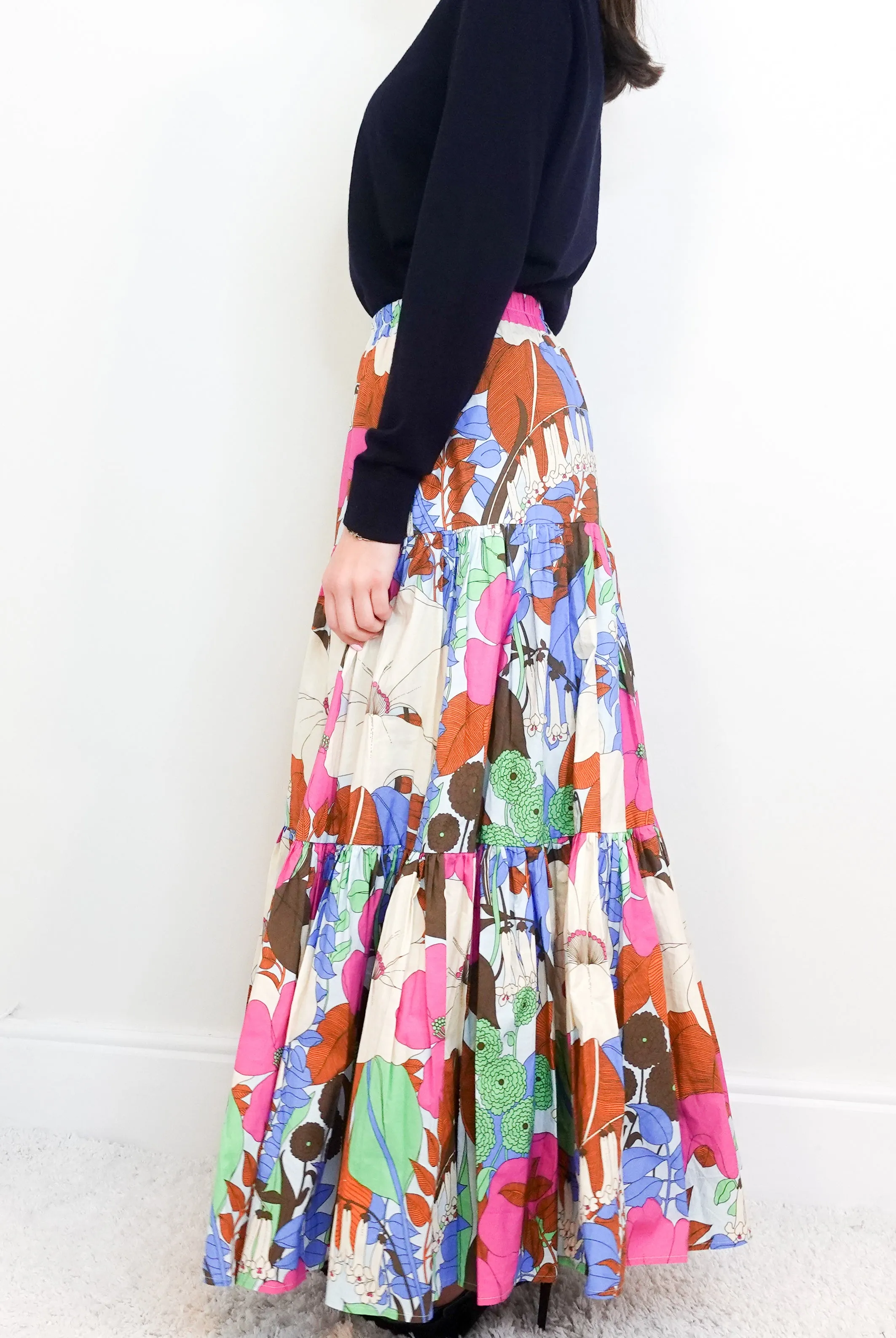 Cotton multicolour maxi skirt RRP £700