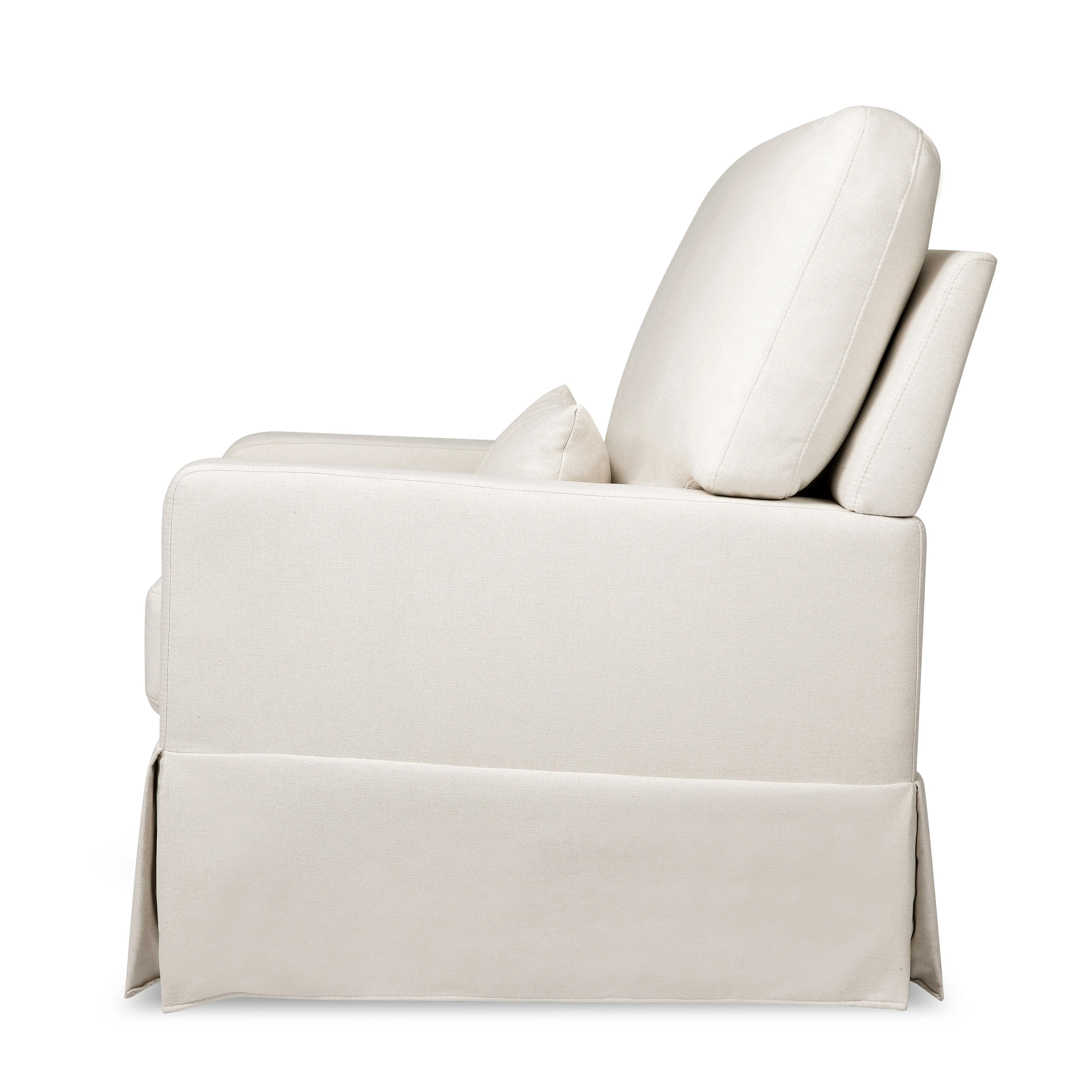 Crawford Pillowback Comfort Swivel Glider in Eco-Performance Fabric | Water Repellent & Stain Resistant