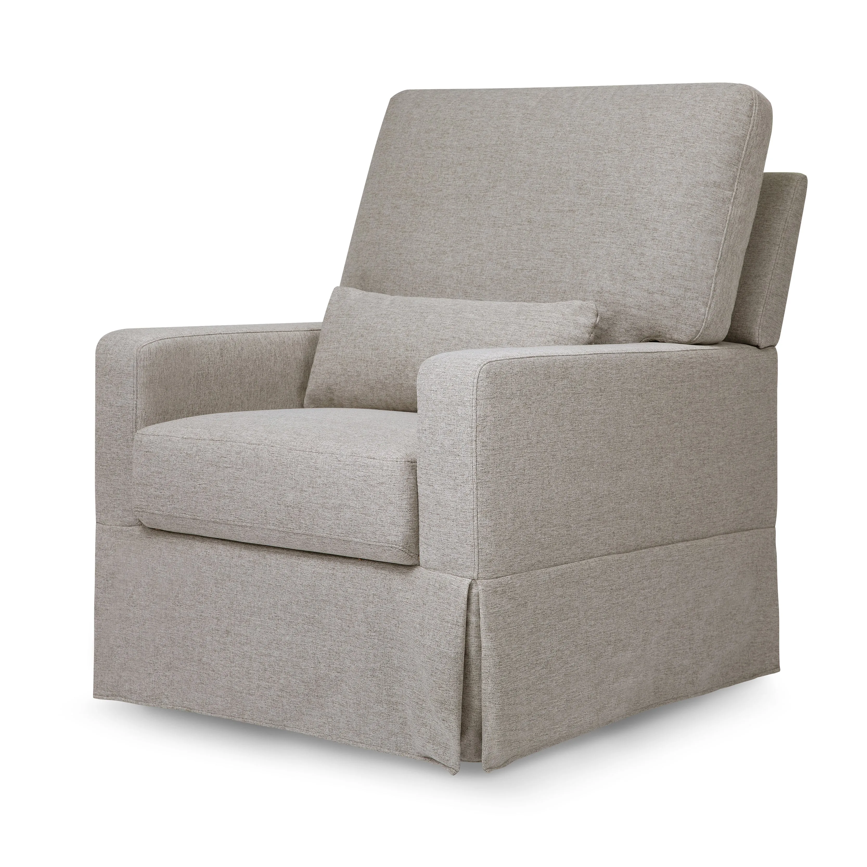 Crawford Pillowback Comfort Swivel Glider in Eco-Performance Fabric | Water Repellent & Stain Resistant