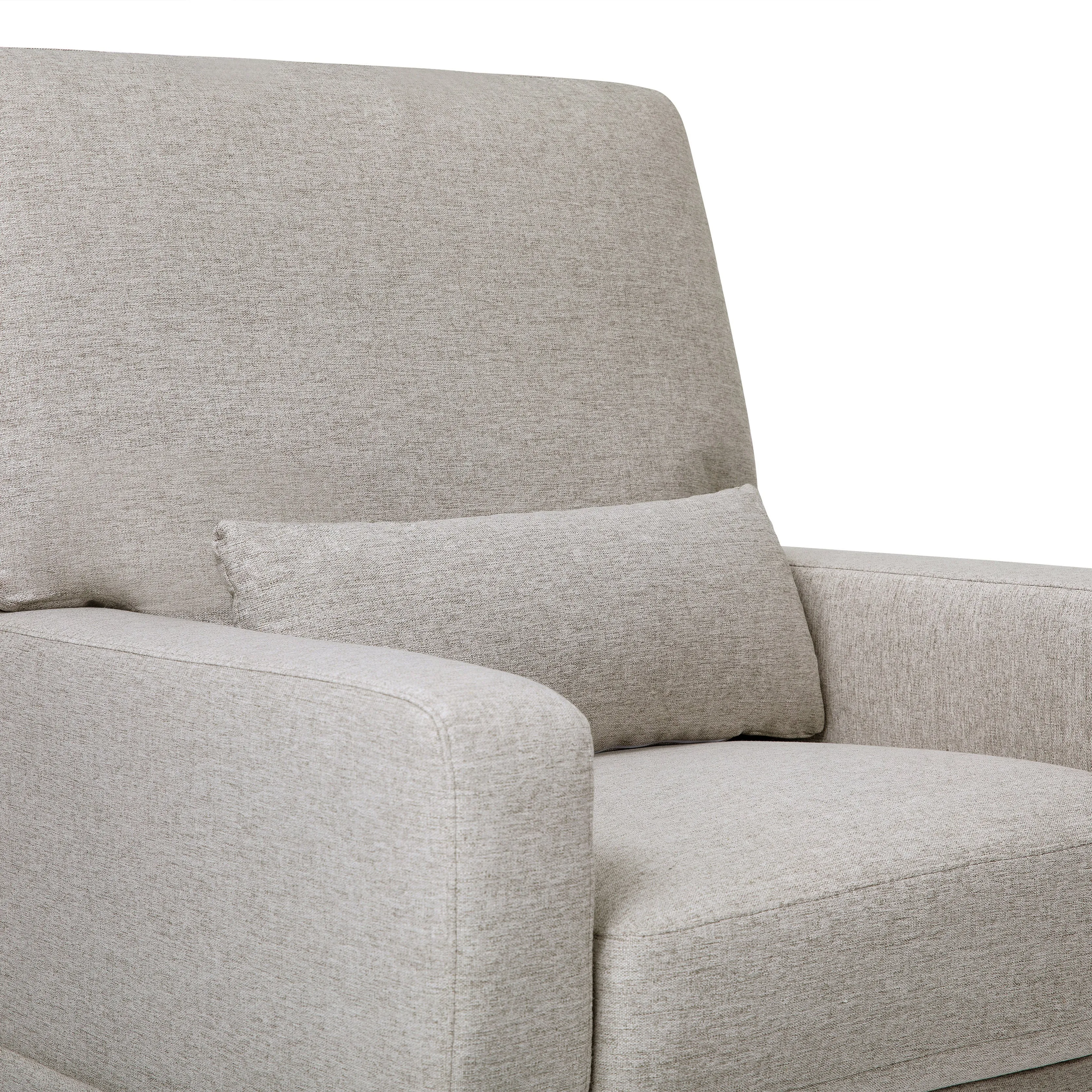 Crawford Pillowback Comfort Swivel Glider in Eco-Performance Fabric | Water Repellent & Stain Resistant