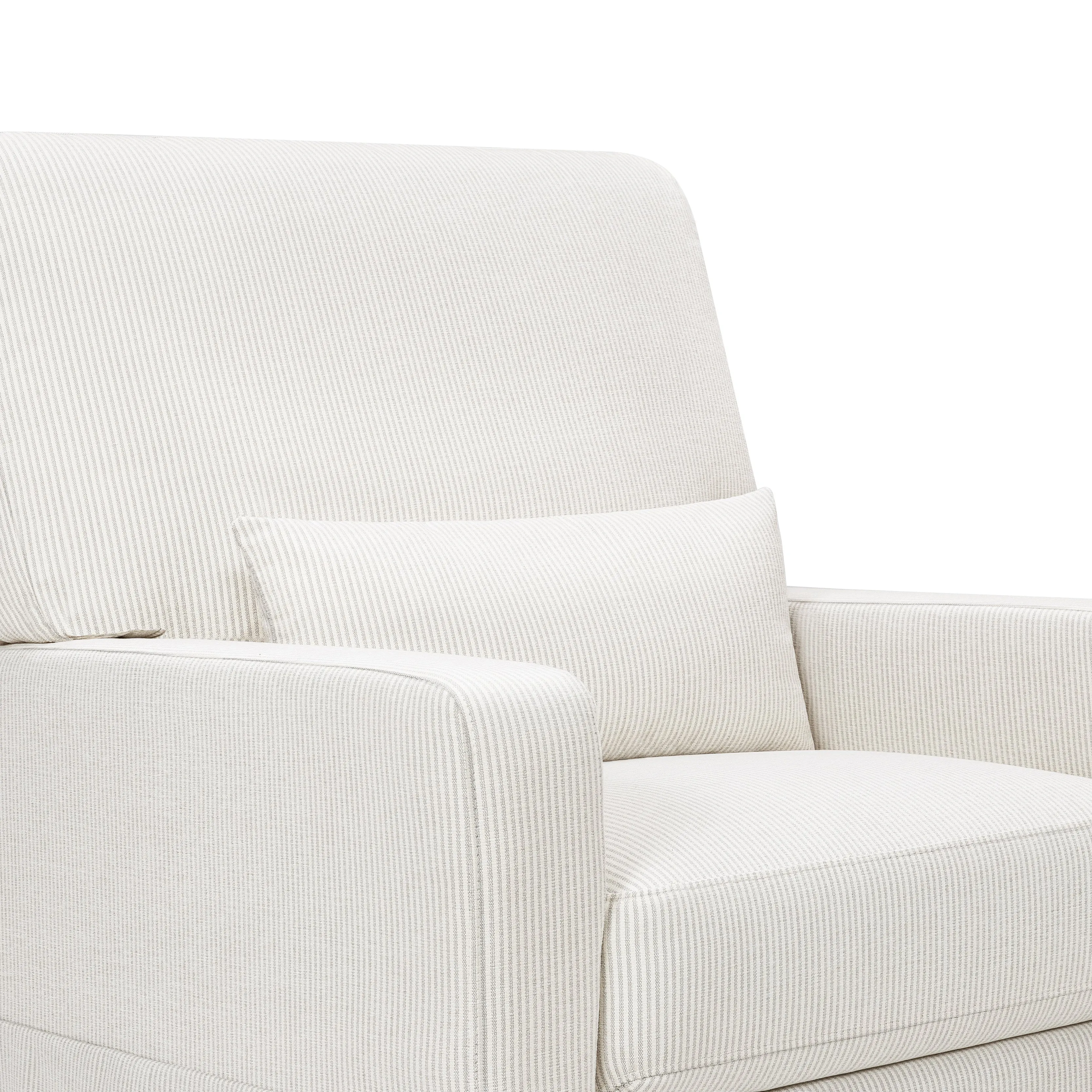 Crawford Pillowback Comfort Swivel Glider in Eco-Performance Fabric | Water Repellent & Stain Resistant