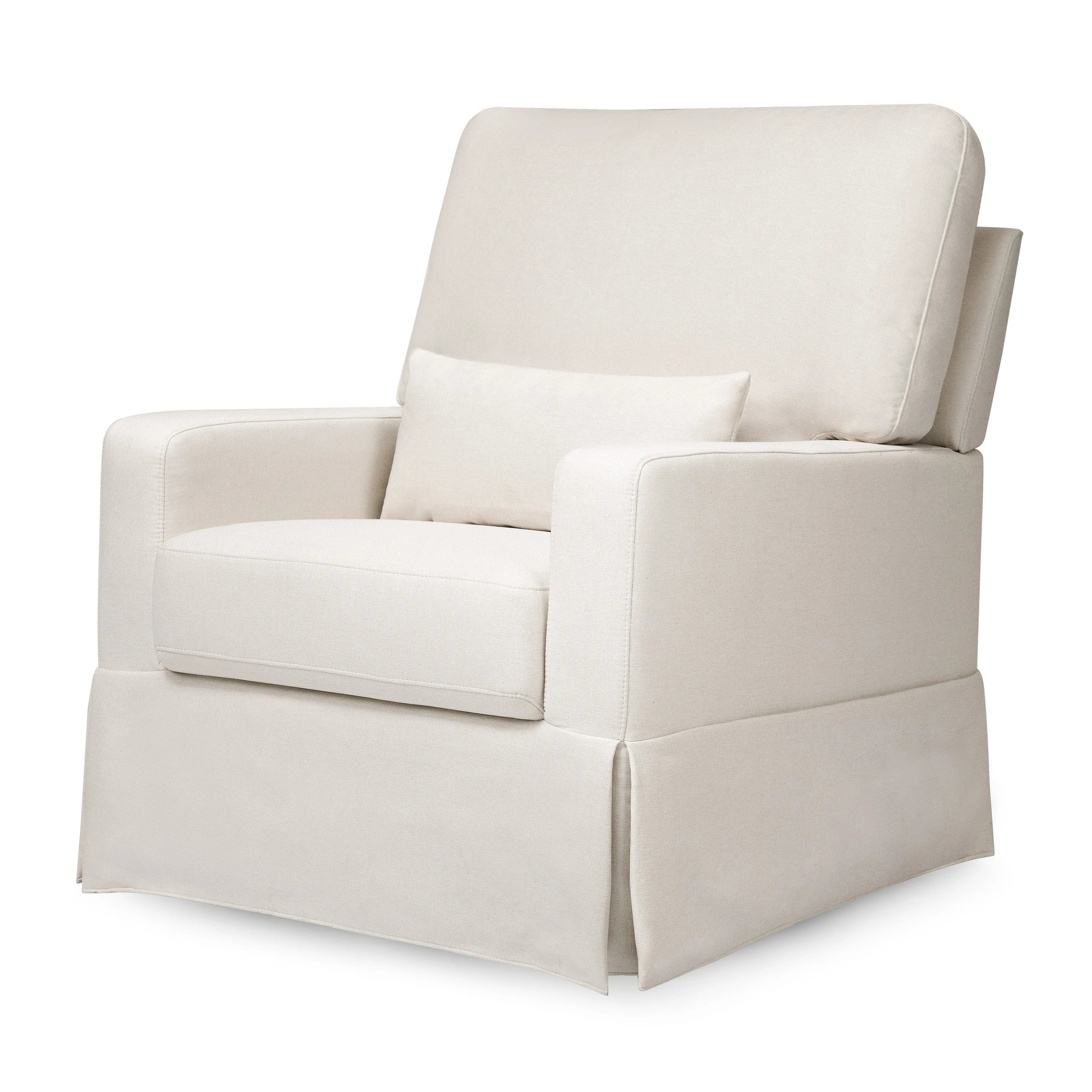 Crawford Pillowback Comfort Swivel Glider in Eco-Performance Fabric | Water Repellent & Stain Resistant