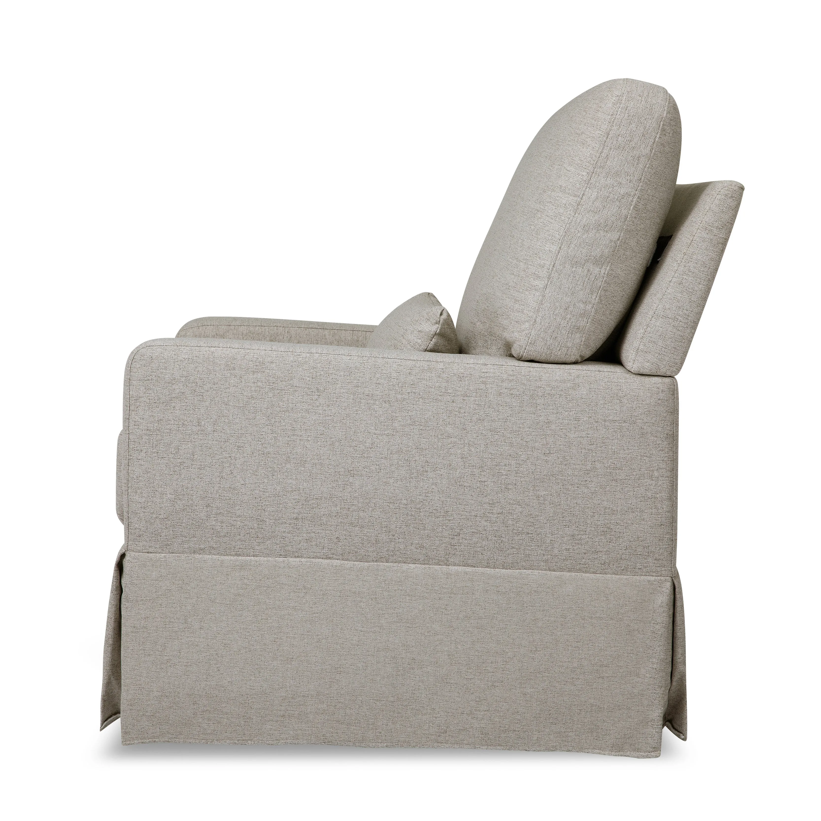 Crawford Pillowback Comfort Swivel Glider in Eco-Performance Fabric | Water Repellent & Stain Resistant