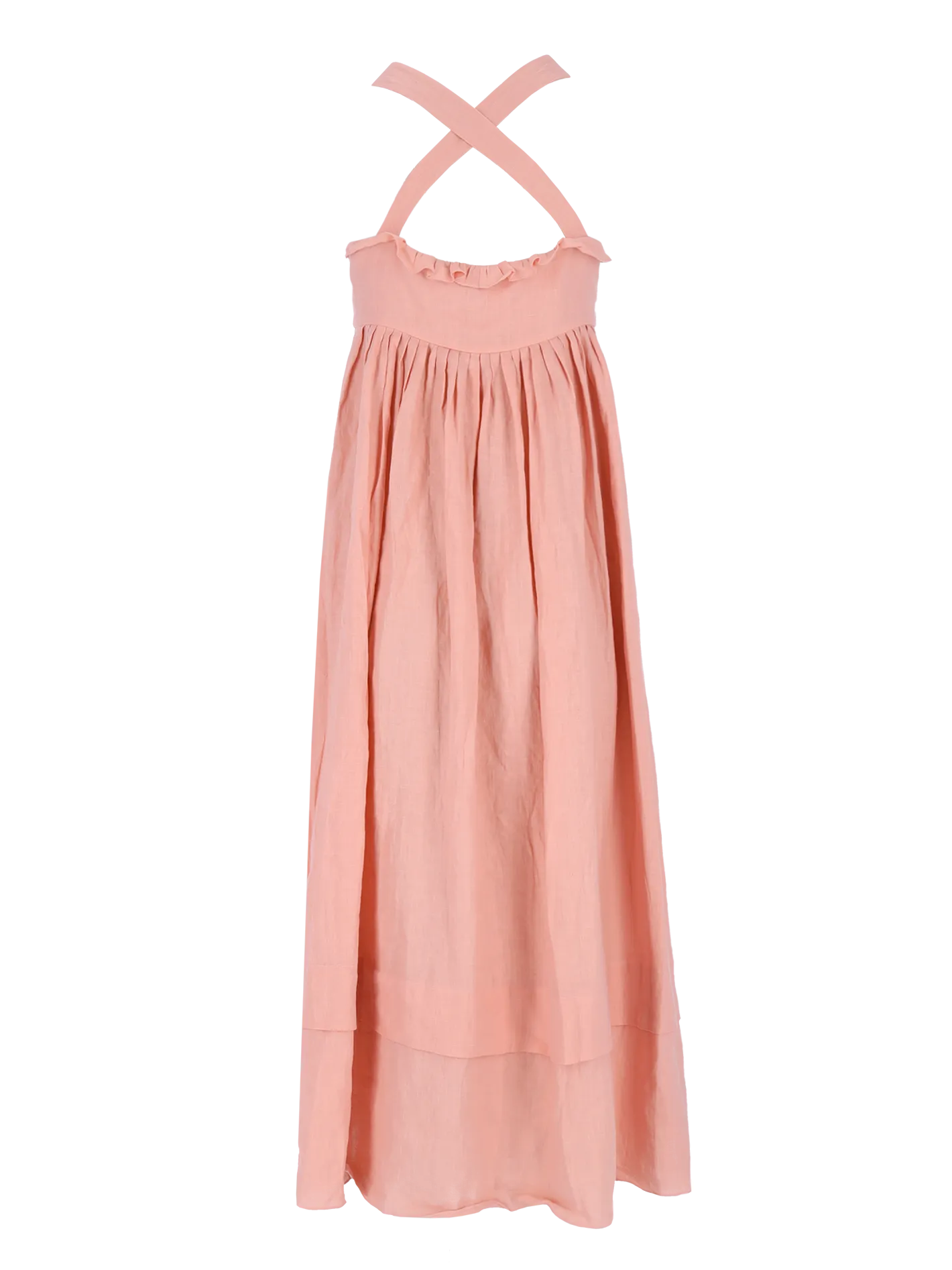 criss-cross back midi dress