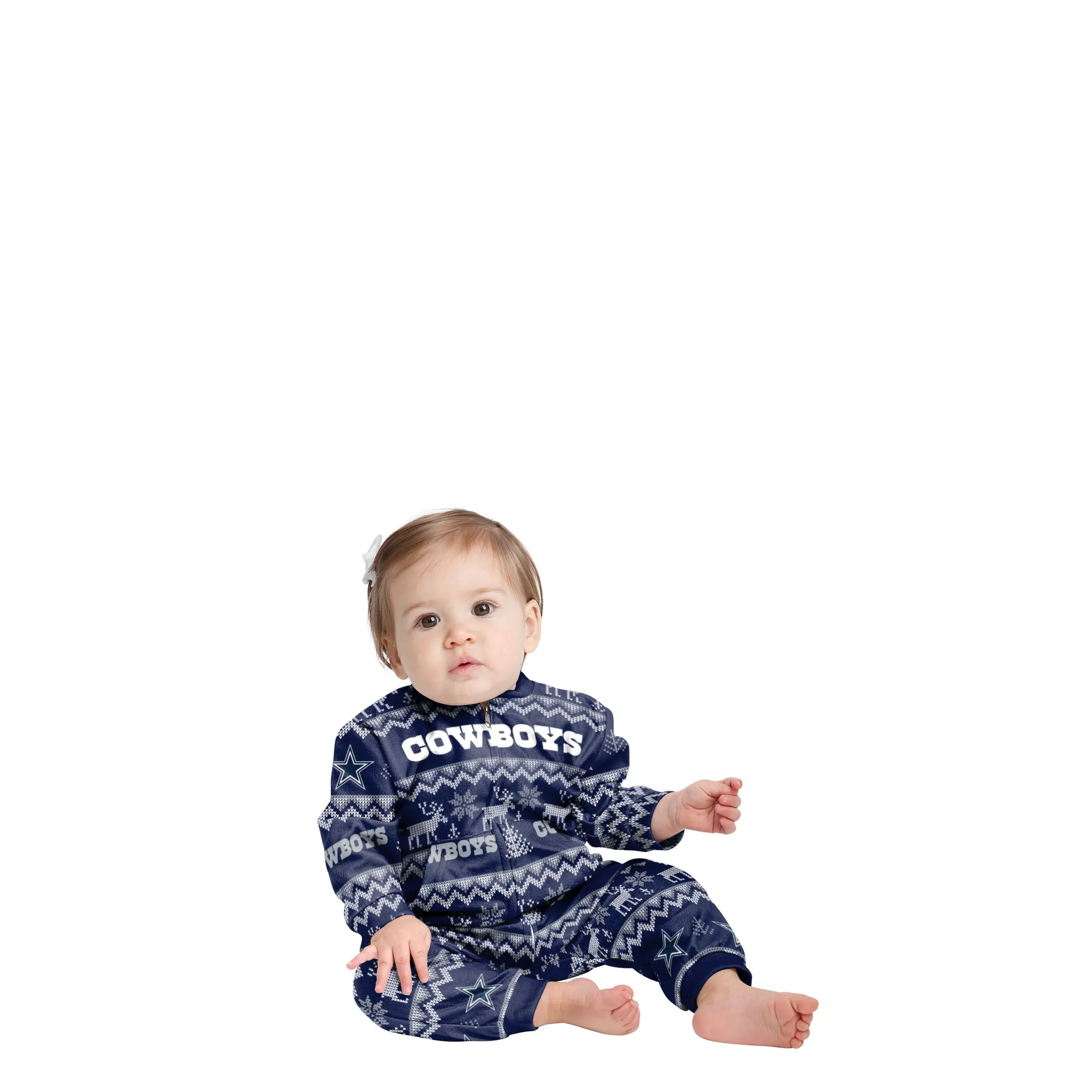 Dallas Cowboys NFL Ugly Pattern Family Holiday Pajamas