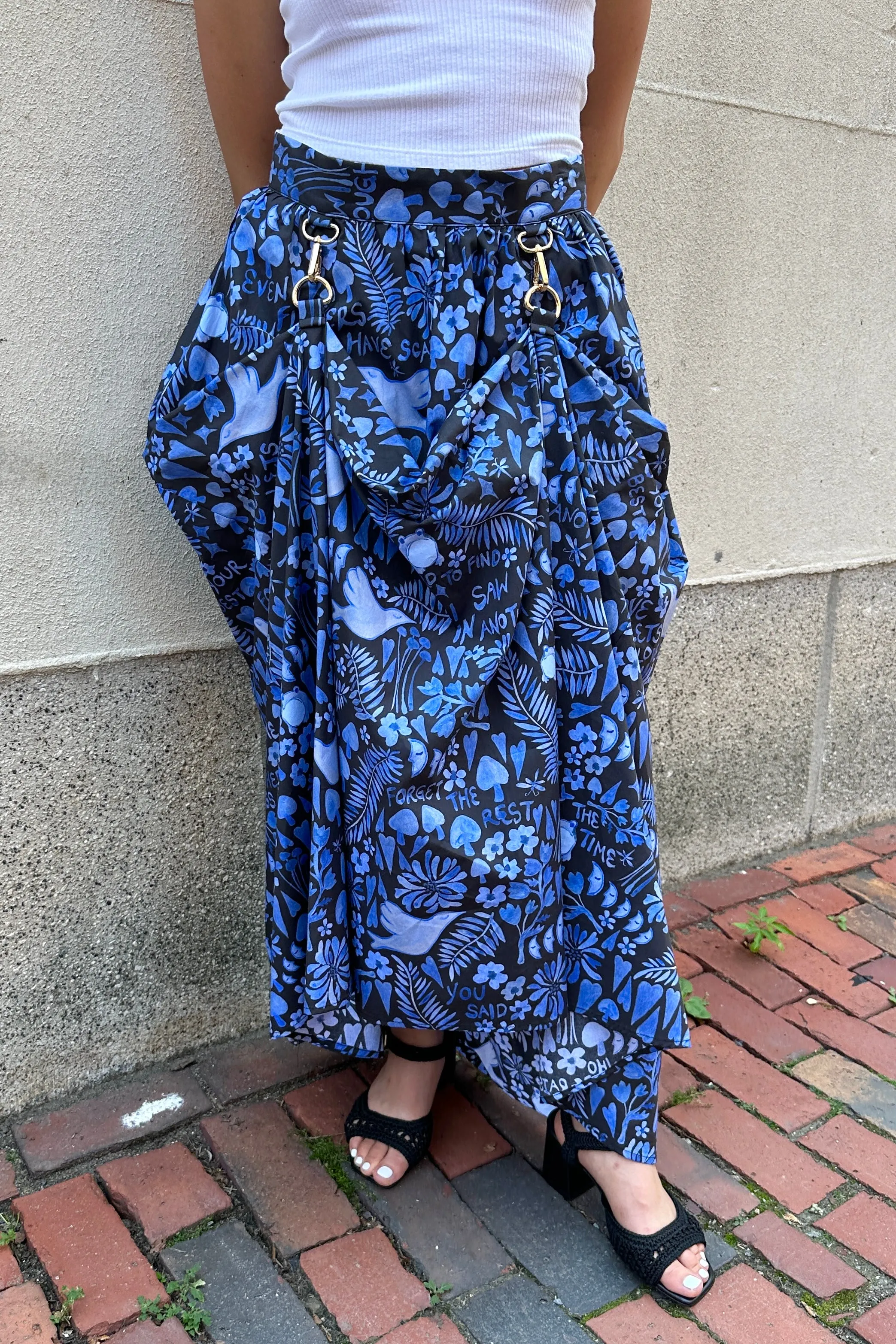 Dauphinette - Hitched Skirt: Lazy Boy Floral