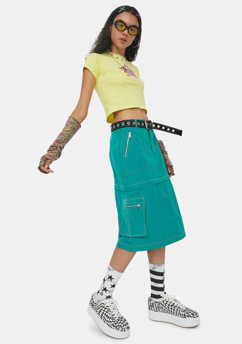 Dial Tone Cargo Maxi Skirt