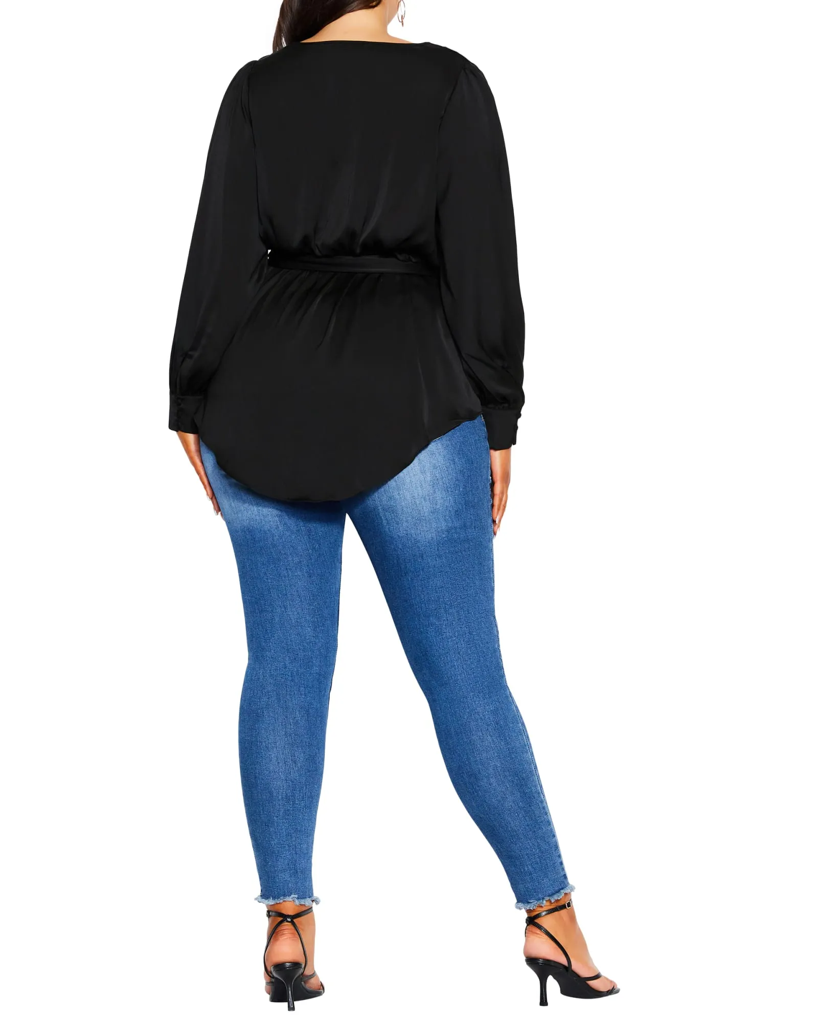Diana Opulent Hi-Lo Top | Black