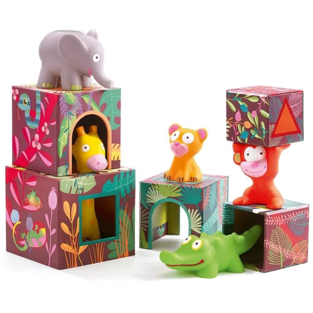Djeco DJ09101 MAXI Topanijungle Stacking Game