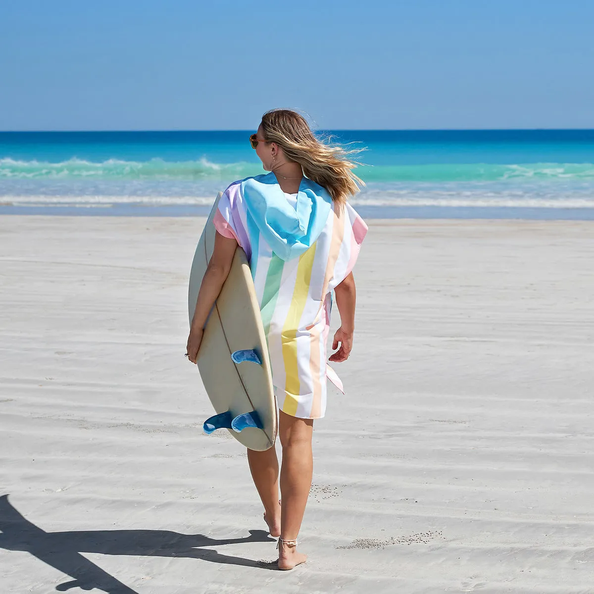 Dock & Bay Poncho Adults - Unicorn Waves