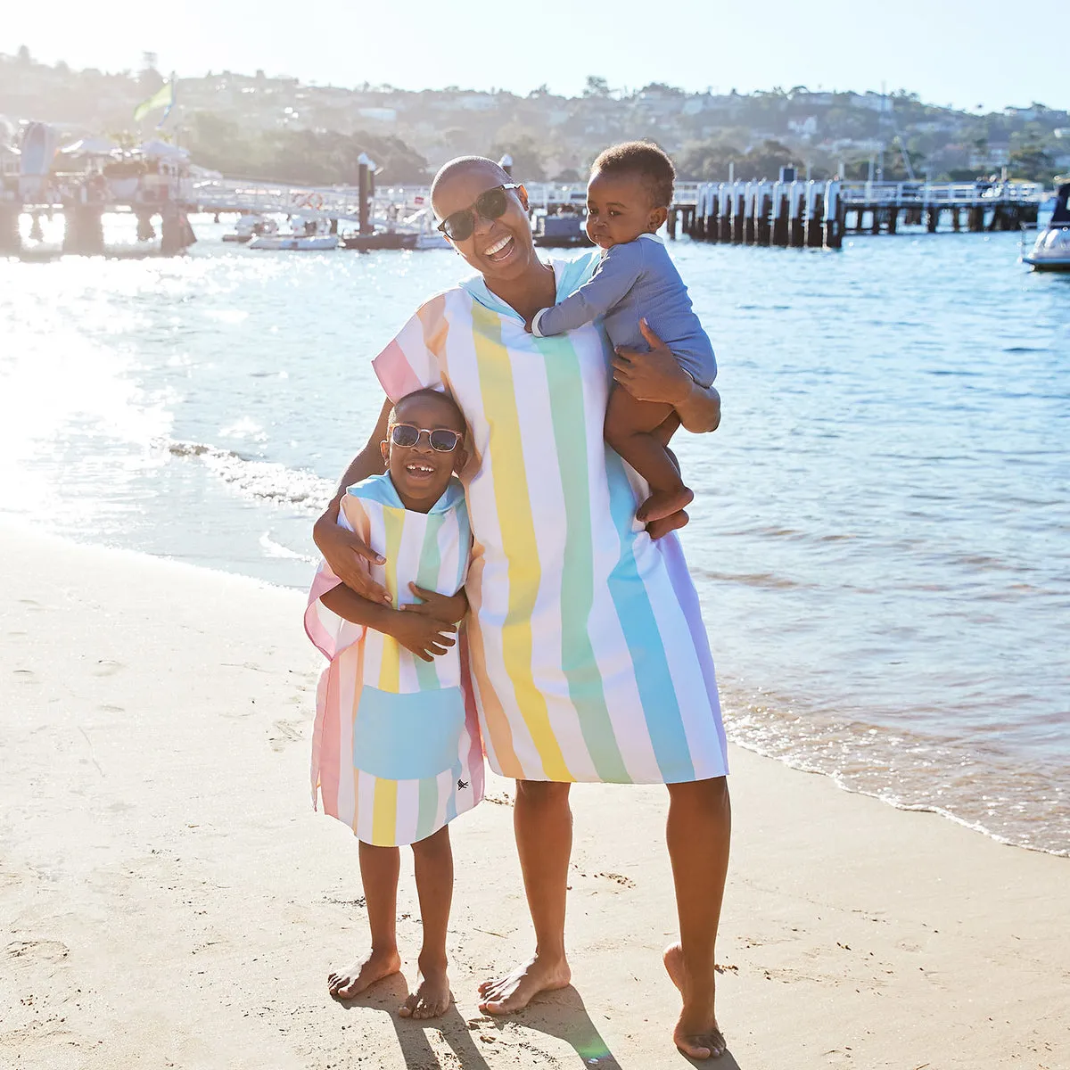 Dock & Bay Poncho Adults - Unicorn Waves