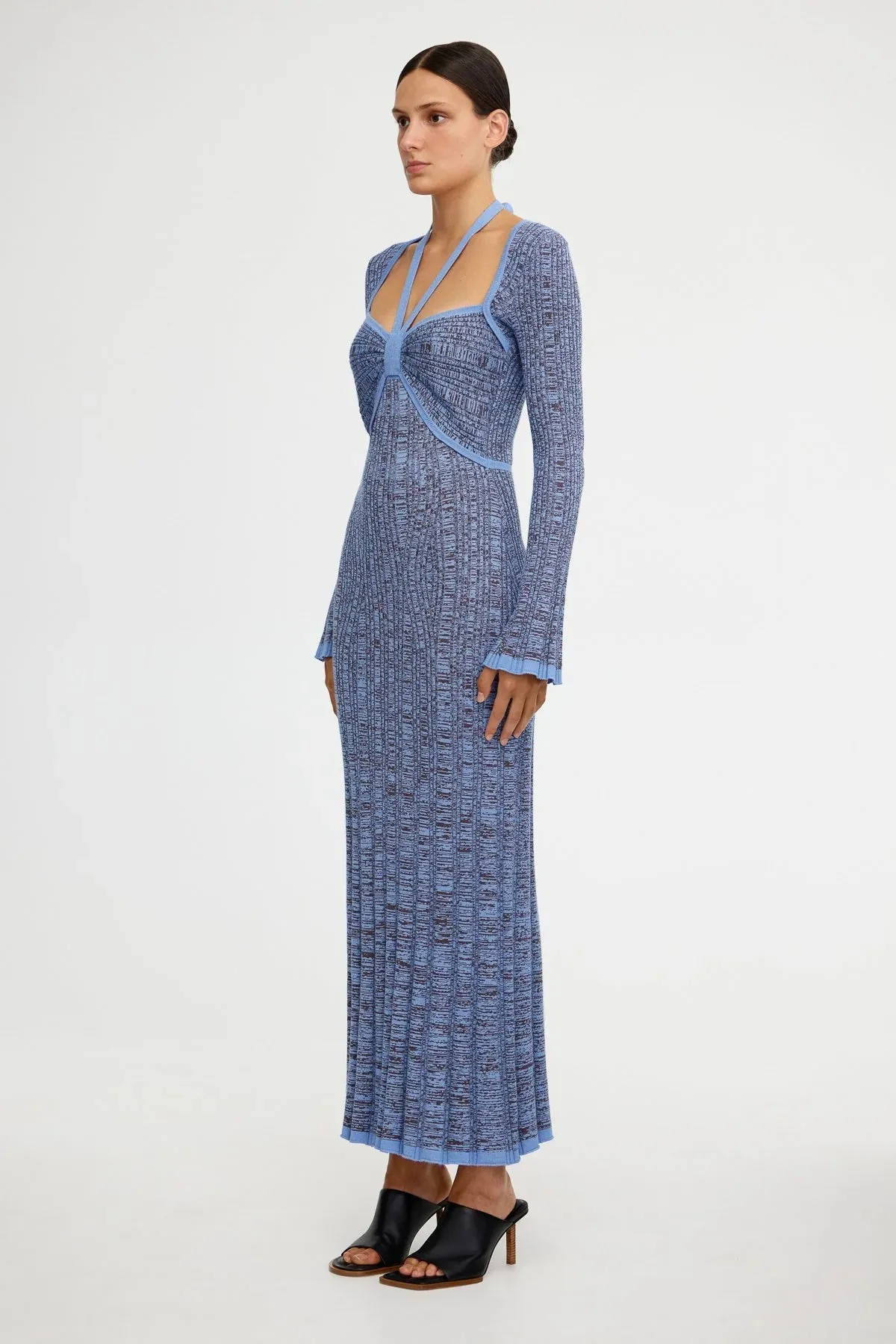 Dua Maxi Dress in Periwinkle Marle