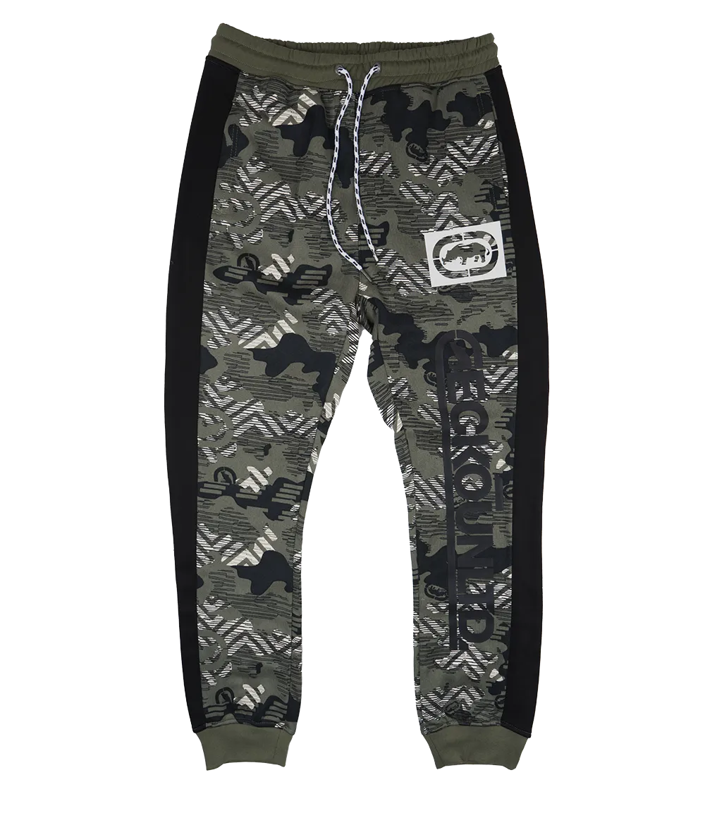 ECKO UNLTD FLEECE JOGGER PANTS OLIVE CAMO - EO31G632