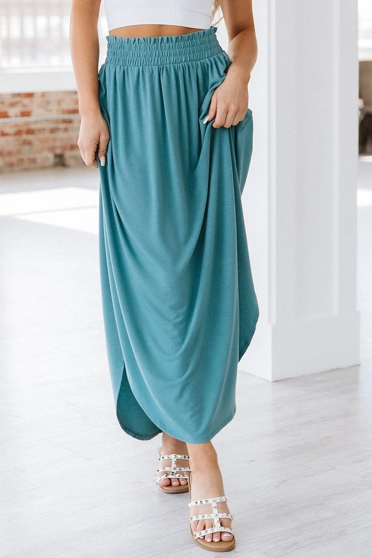 Eliza Maxi Skirt w/ Pockets | S-XL