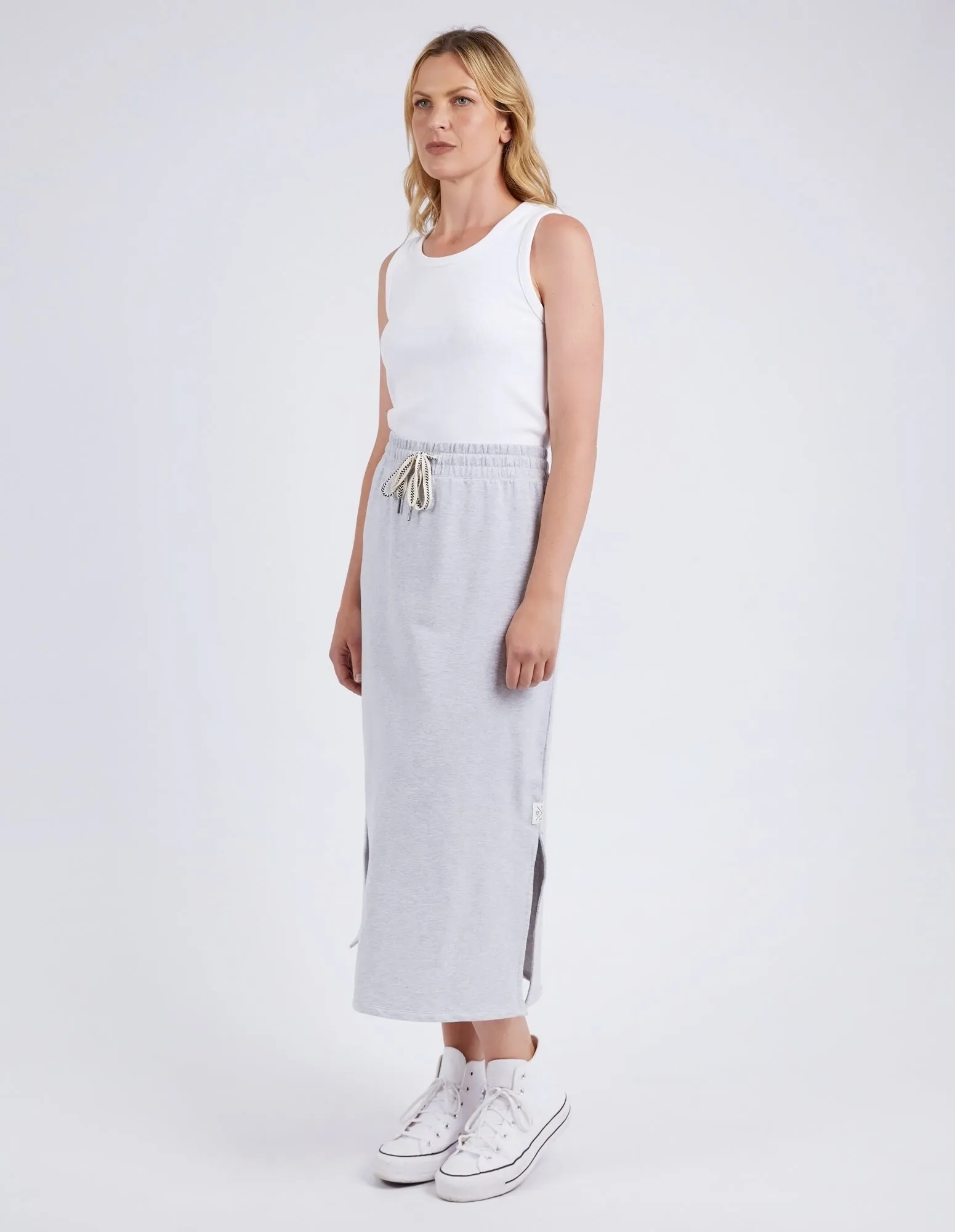 Elm Travel Skirt Grey Marle