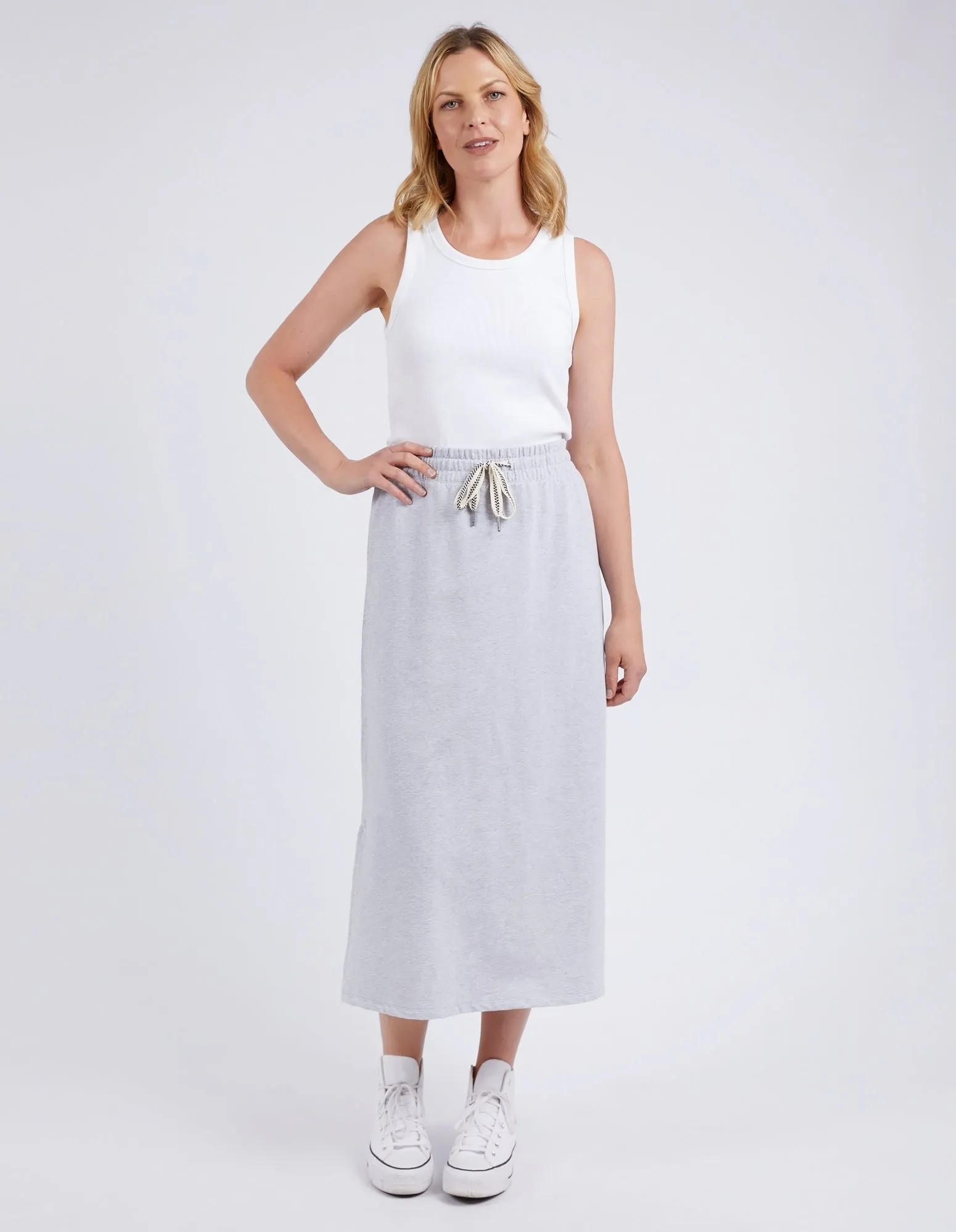 Elm Travel Skirt Grey Marle