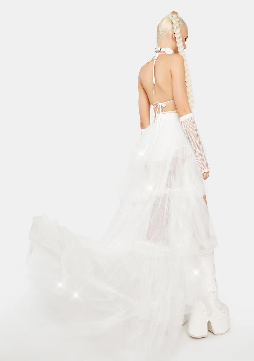 Ethereal Showgirl Tulle Maxi Skirt