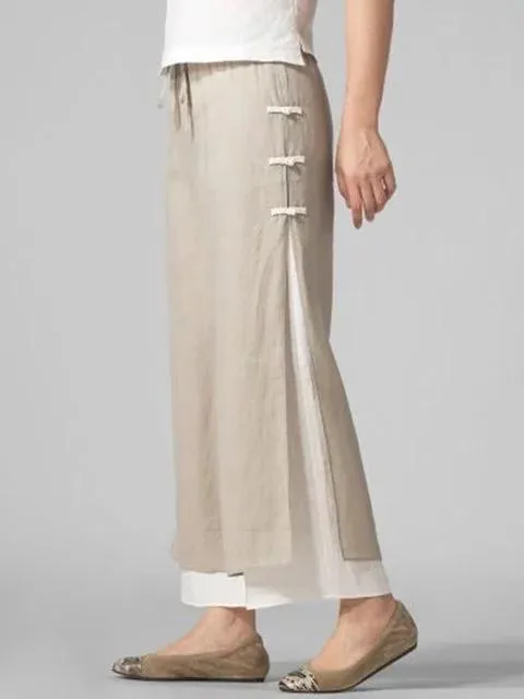 FashionSierra - Casual Loose Wide Leg Black Pants Women