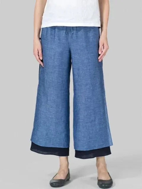 FashionSierra - Casual Loose Wide Leg Black Pants Women