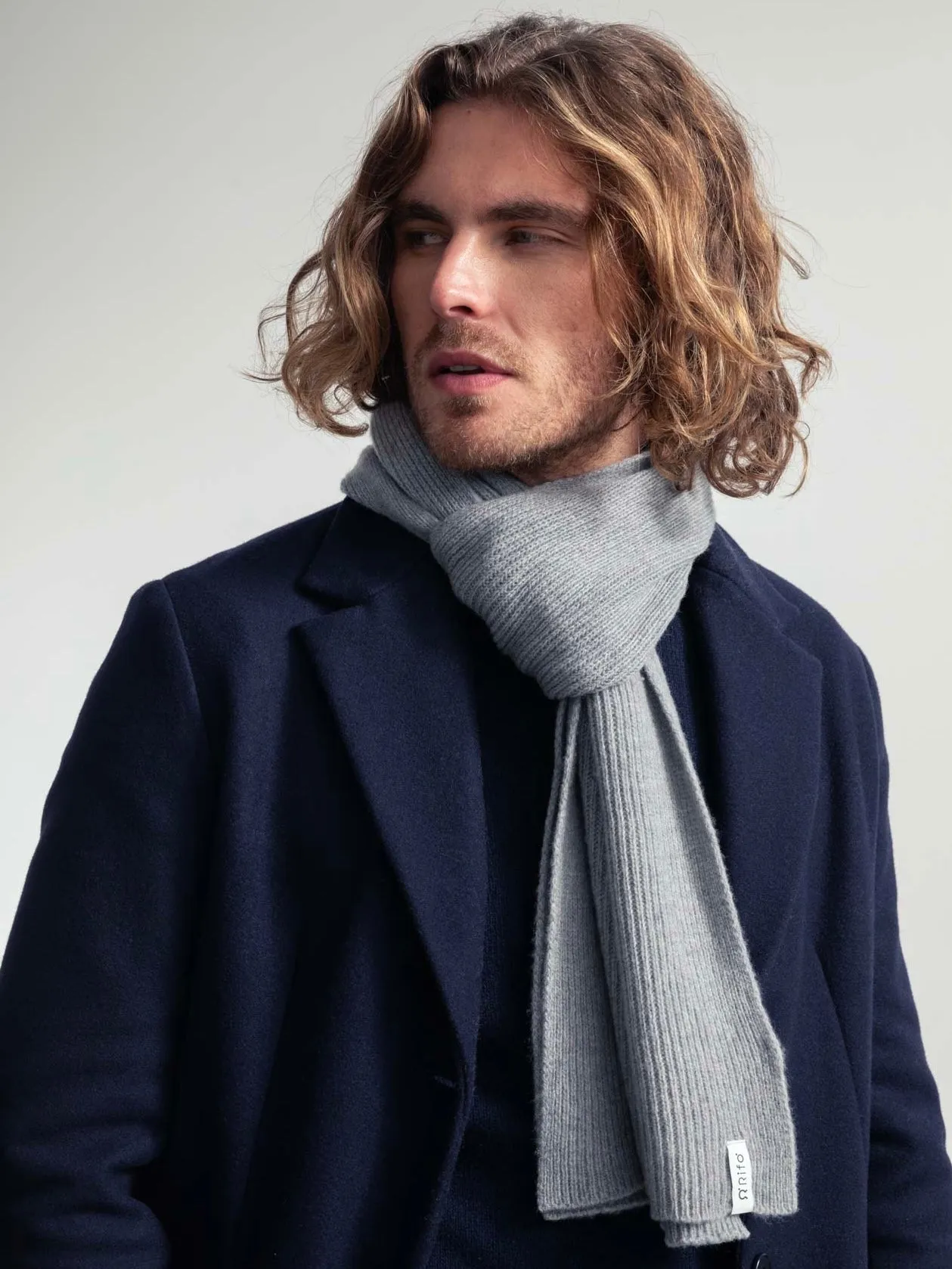 Federico sciarpa in lana e cashmere rigenerati