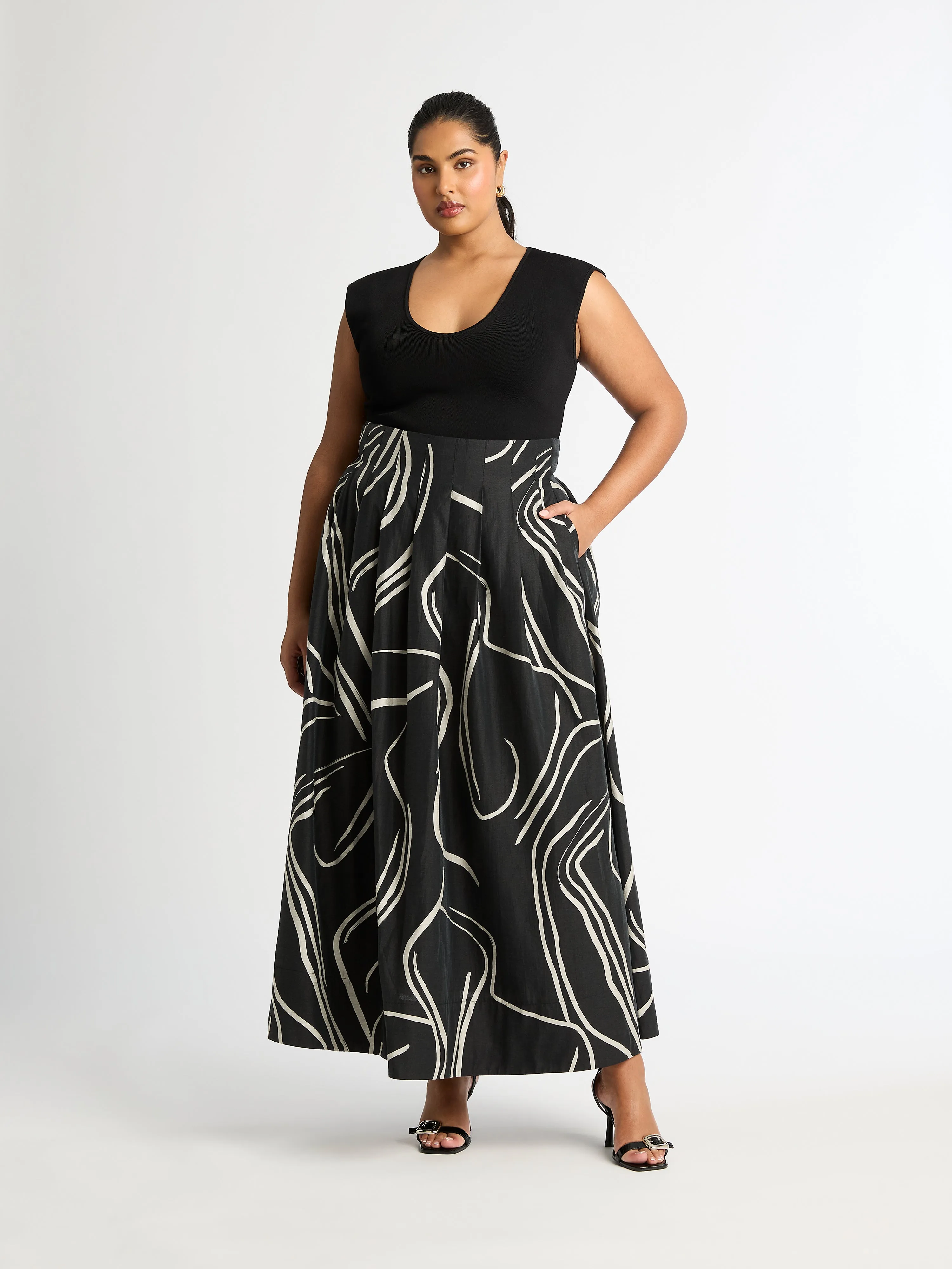 FIGURE DANCER MAXI SKIRT