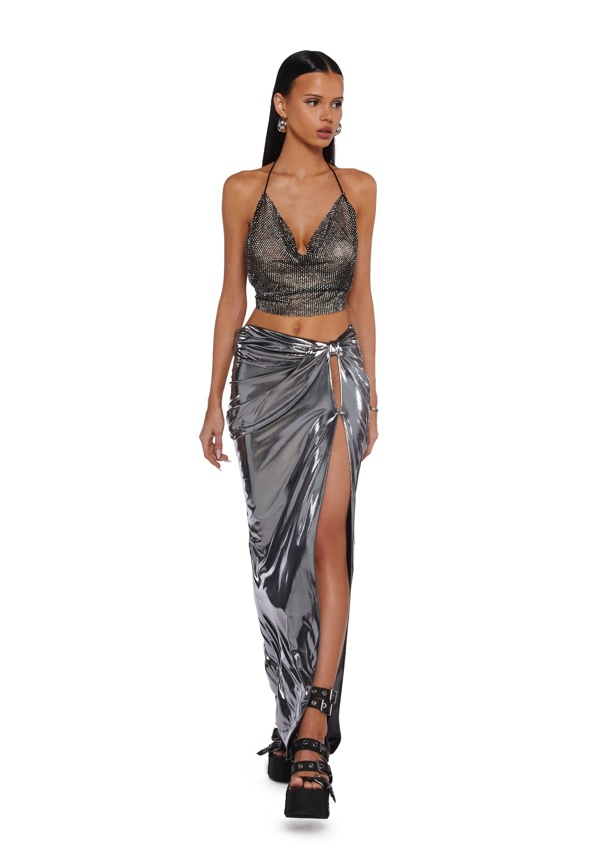 Flashy Event Maxi Skirt