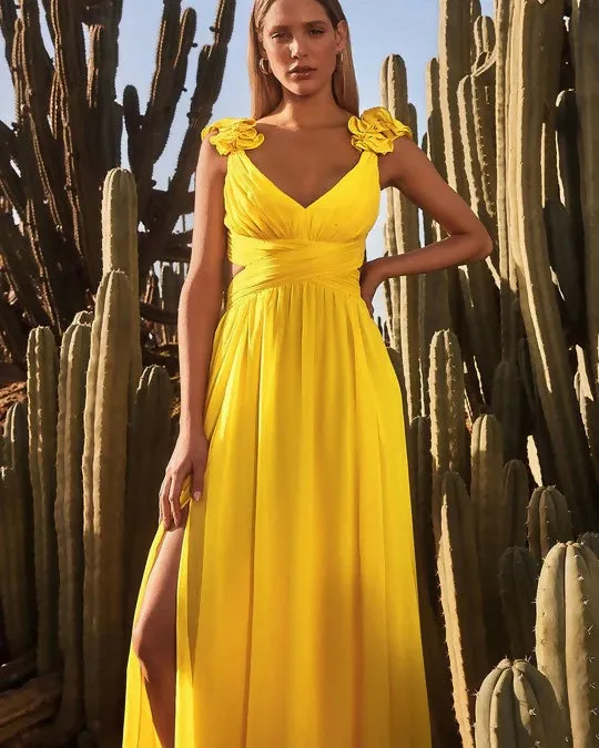 Forever New Selena Dress in Yellow