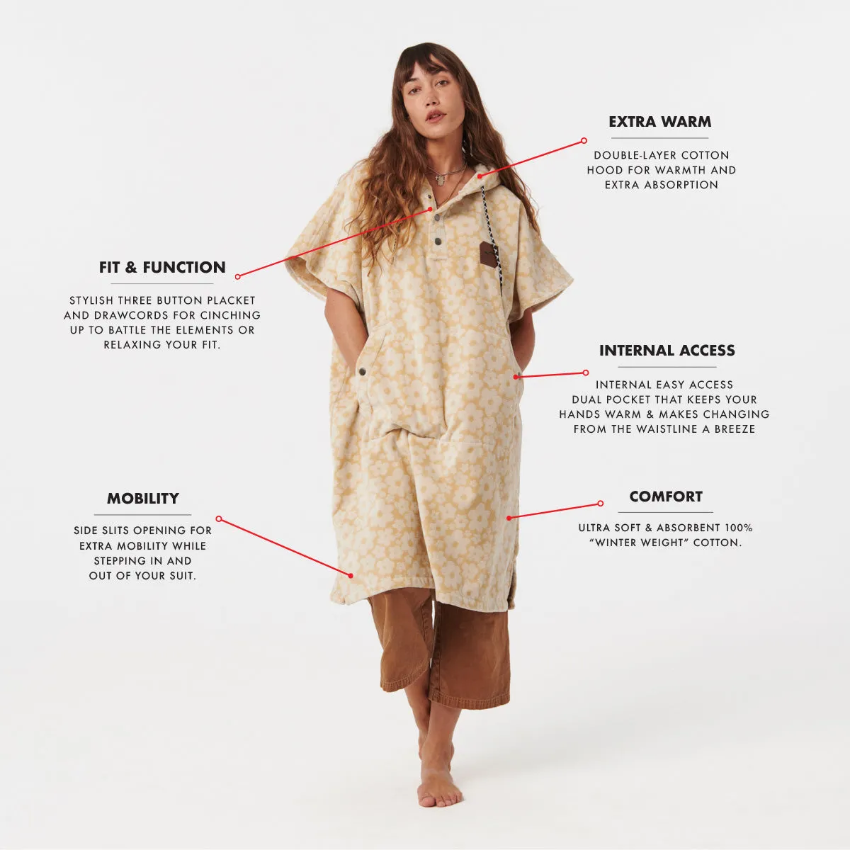 Ginny Extra-Warm Poncho - S/M