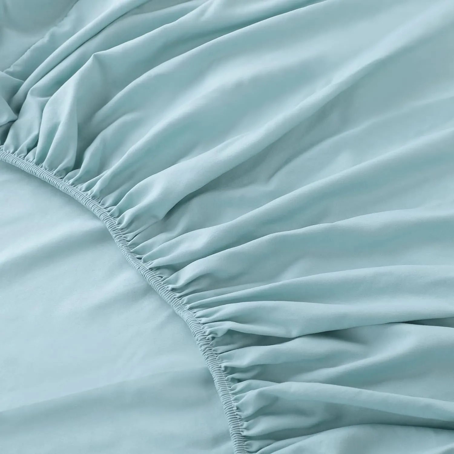 Kuber Industries Double Bed Mattress ProtectorBed Protecter with Elastic 150x200 CM-Pack of 5 (Light Green)
