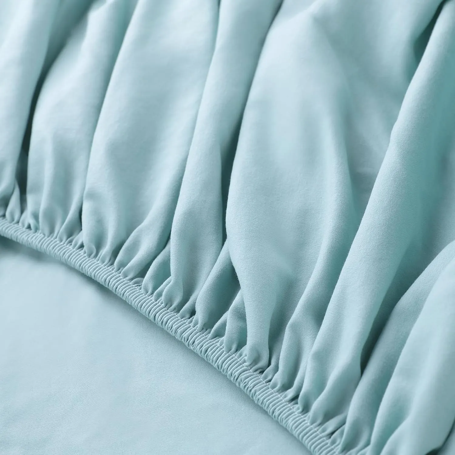 Kuber Industries Double Bed Mattress ProtectorBed Protecter with Elastic 150x200 CM-Pack of 5 (Light Green)